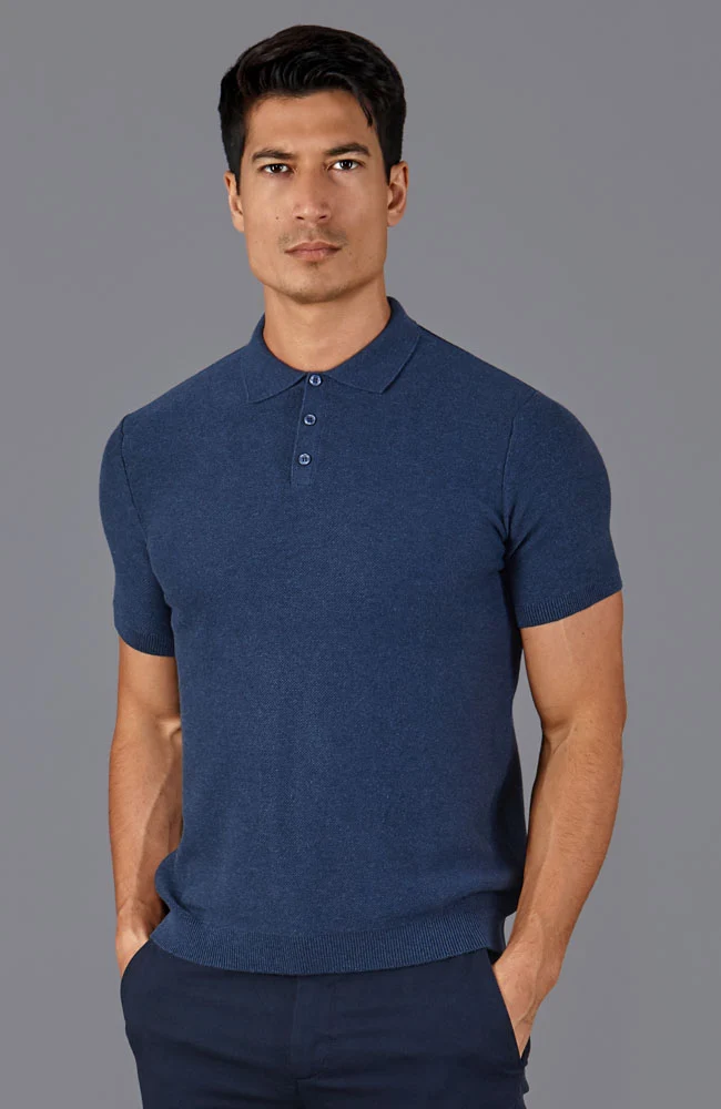 Mittelschweres Herren-Poloshirt aus 100 % Baumwolle mit kurzen Ärmeln