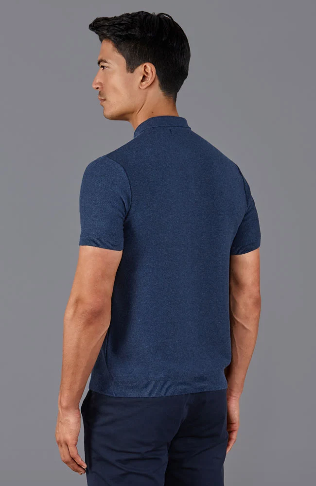 Mittelschweres Herren-Poloshirt aus 100 % Baumwolle mit kurzen Ärmeln