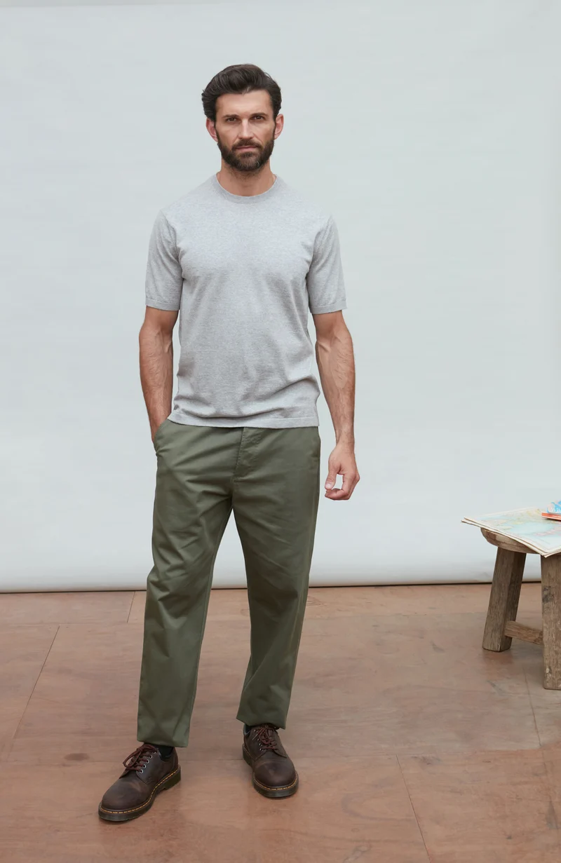 Herren-T-Shirt aus 100 % ultrafeiner Baumwolle