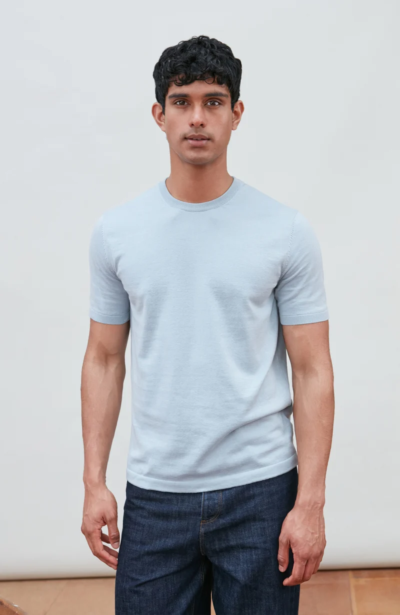 Herren-T-Shirt aus 100 % ultrafeiner Baumwolle