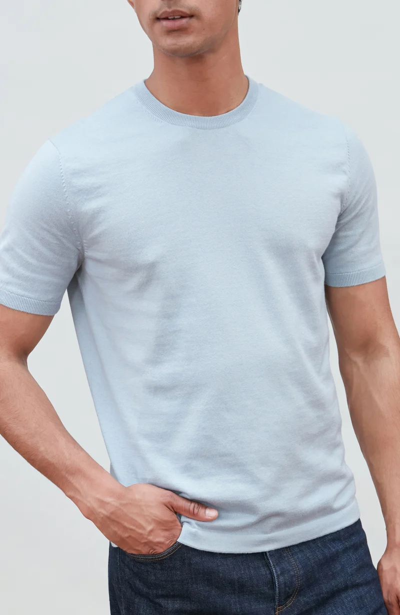Herren-T-Shirt aus 100 % ultrafeiner Baumwolle