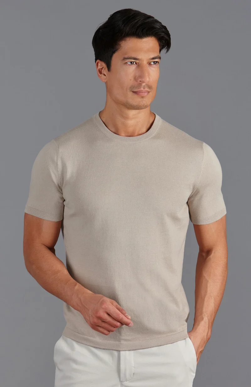 Herren-T-Shirt aus 100 % ultrafeiner Baumwolle