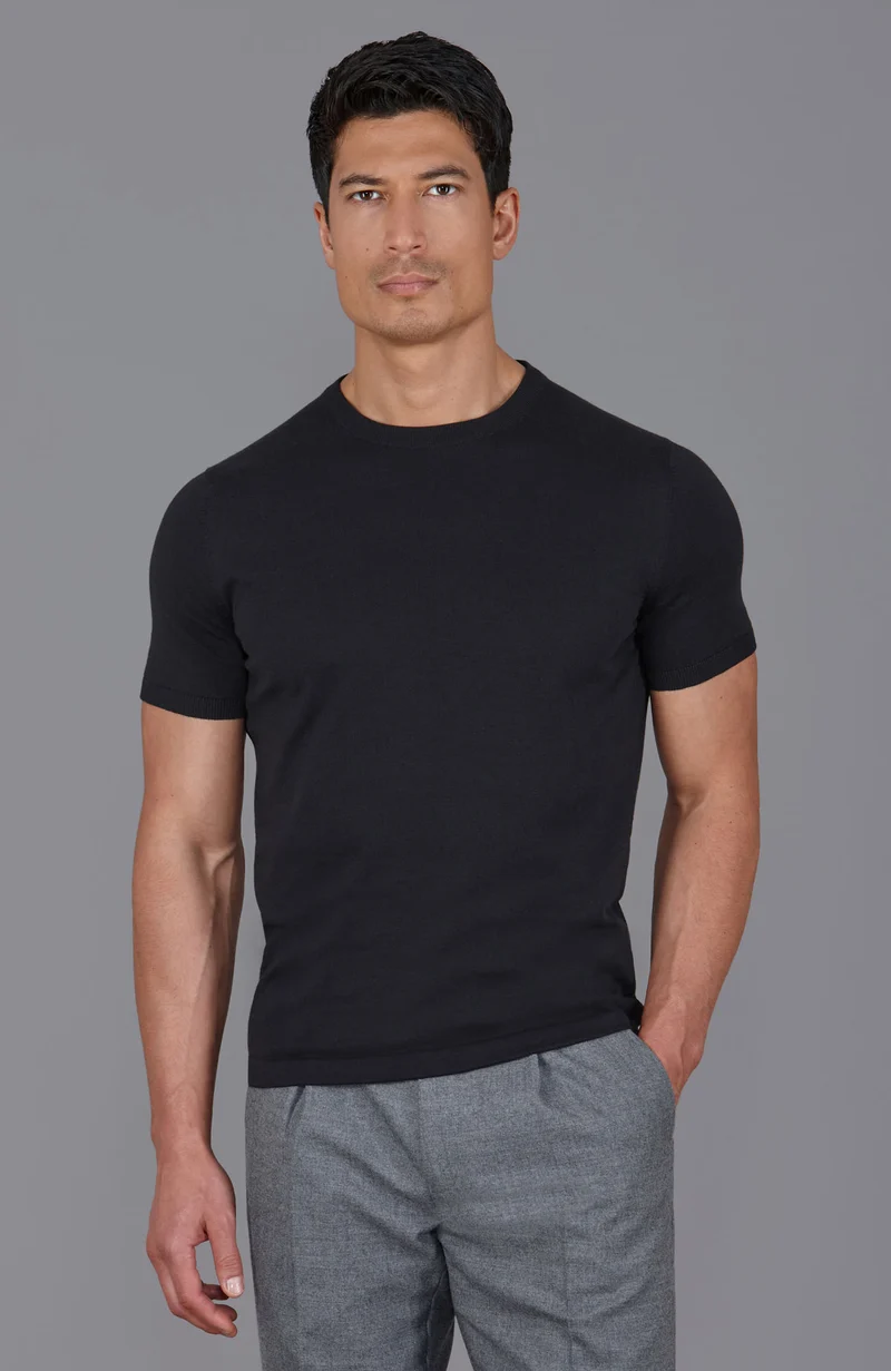 Herren-T-Shirt aus 100 % ultrafeiner Baumwolle