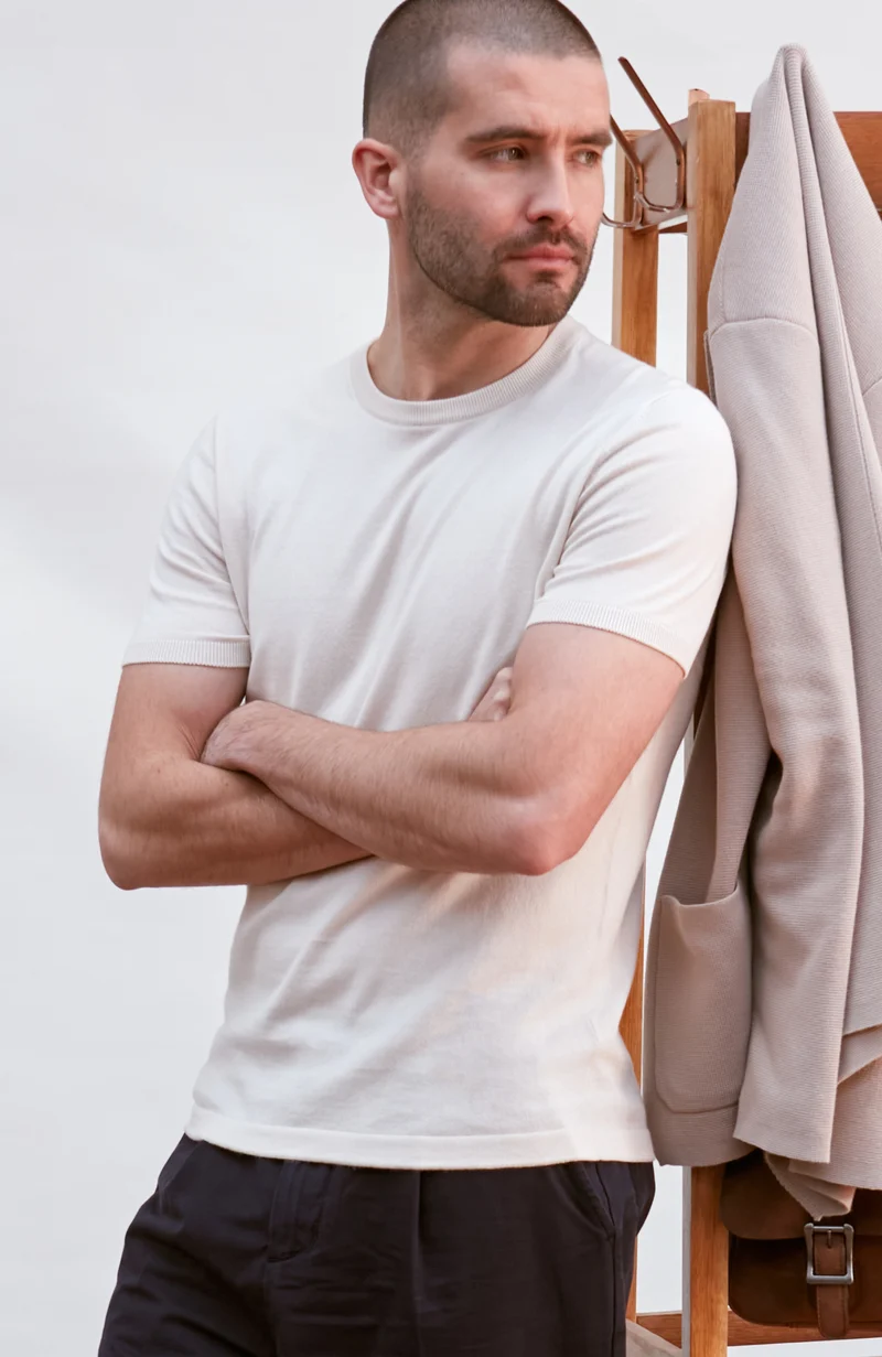 Herren-T-Shirt aus 100 % ultrafeiner Baumwolle