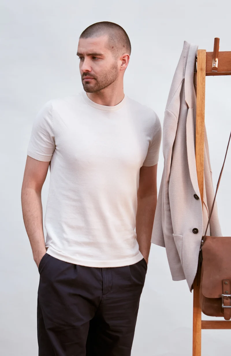 Herren-T-Shirt aus 100 % ultrafeiner Baumwolle