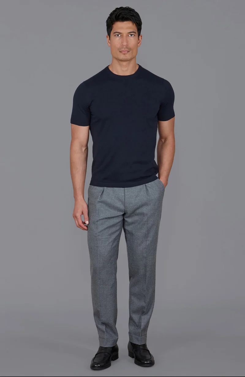 Herren-T-Shirt aus 100 % ultrafeiner Baumwolle