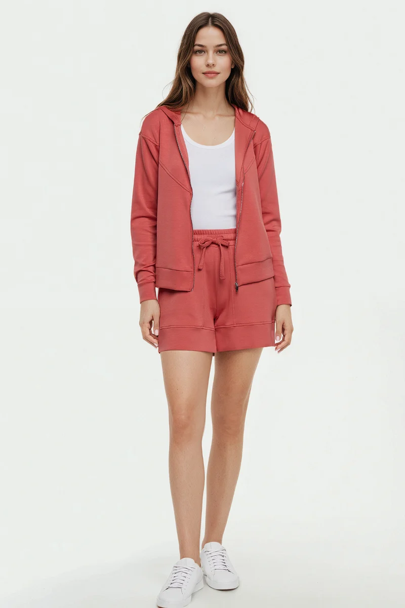 Genevieve Hoodie | Mineral Red