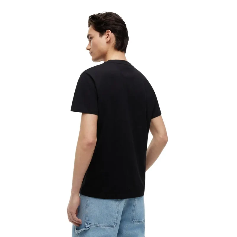 Tommy Hilfiger Schwarzes T-Shirt für Herren aus Bio-Baumwolle