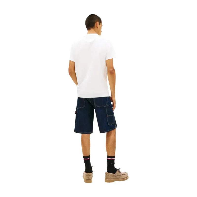 Tommy Hilfiger Weißes T-Shirt aus Bio-Baumwolle für Herren