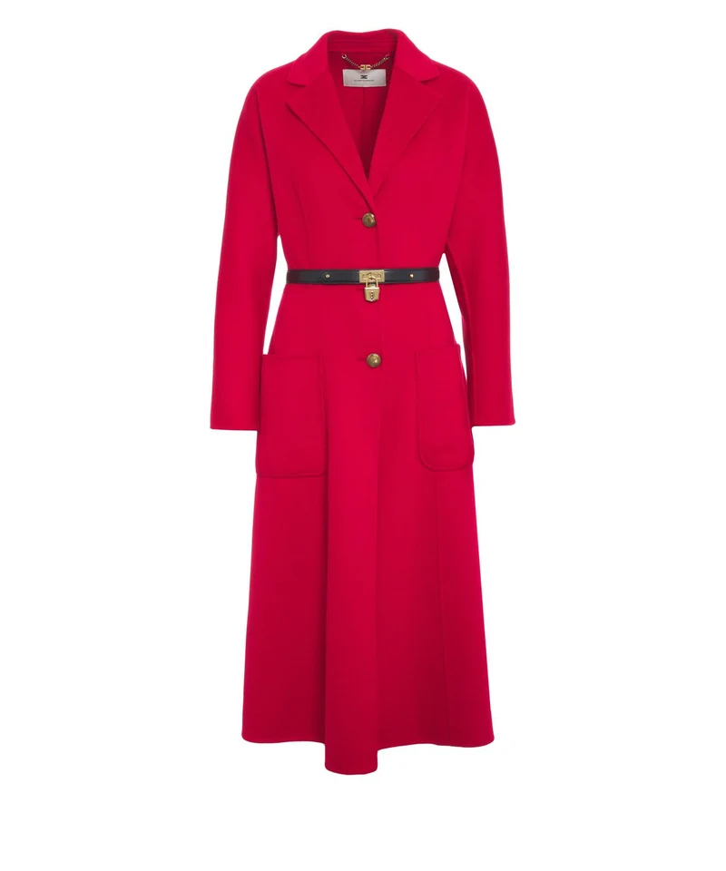 Cappotto con cintura in vita