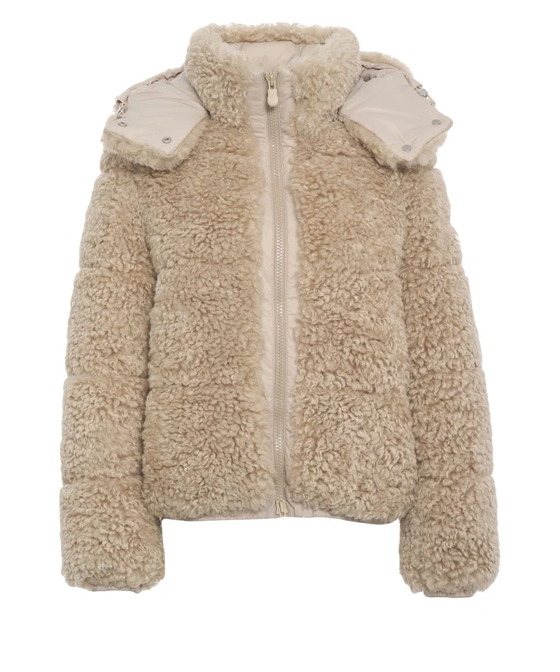 Giacca puffer in ecopelliccia 'Lenora'