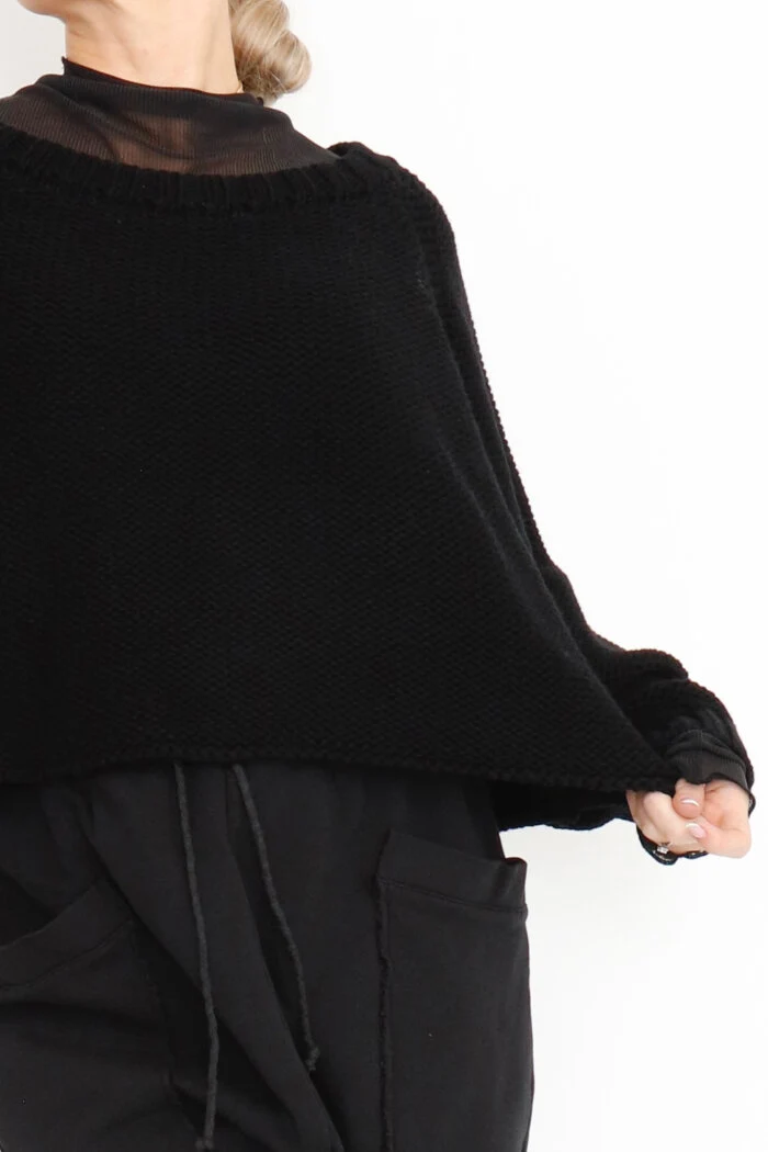 Sort Aarhus Strickpulli