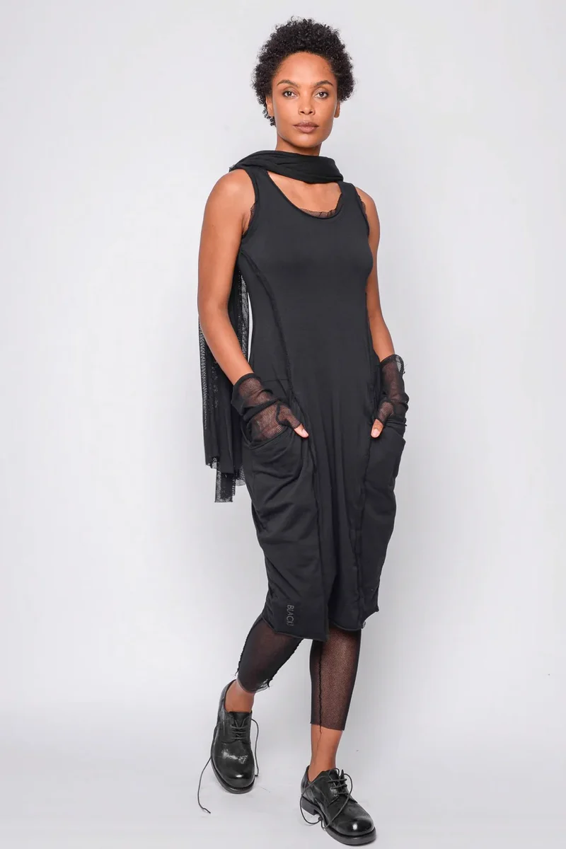 Black by K&M Tulpenkleid you are as wild as Friday Night
