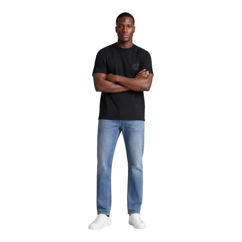 Calvin Klein Schwarzes Baumwoll-T-Shirt für Herren