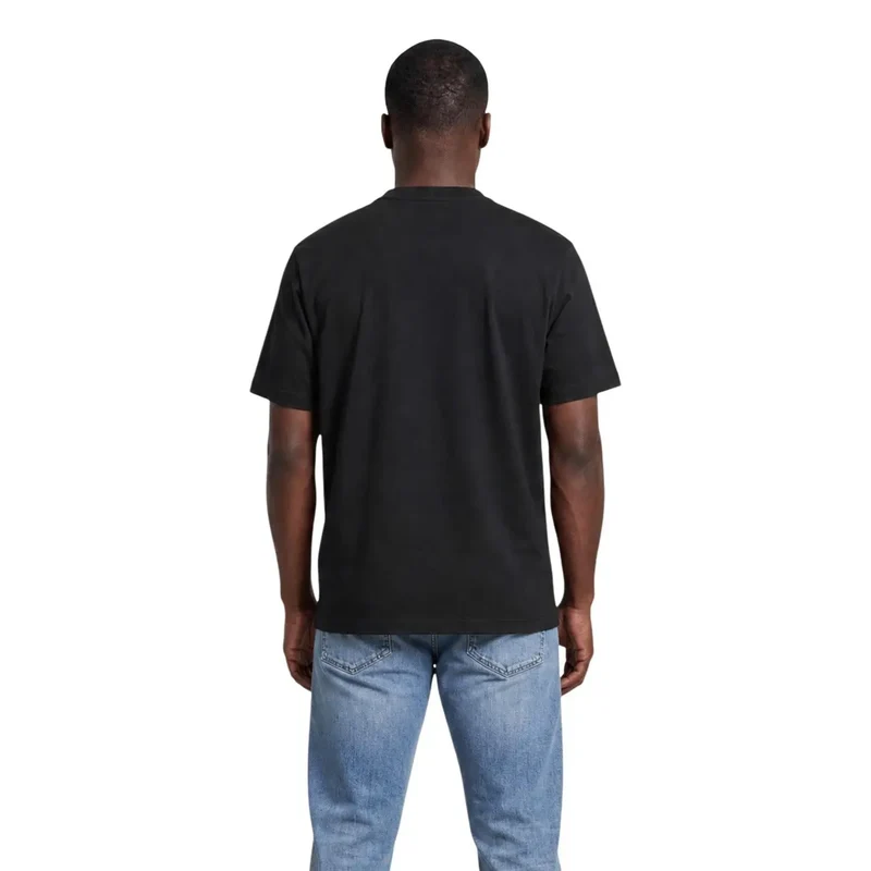 Calvin Klein Schwarzes Baumwoll-T-Shirt für Herren