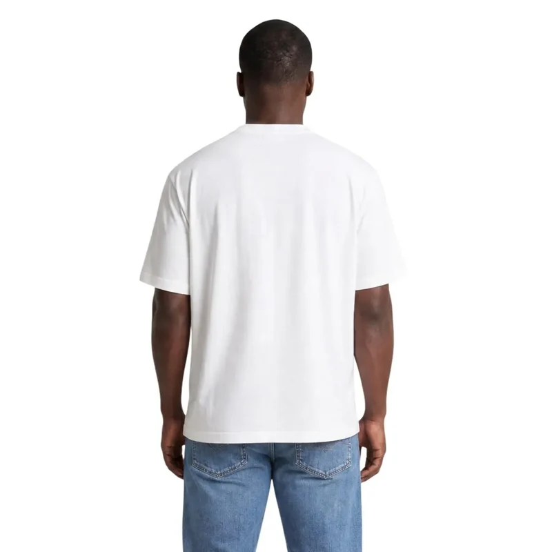Calvin Klein Weißes Baumwoll-T-Shirt für Herren