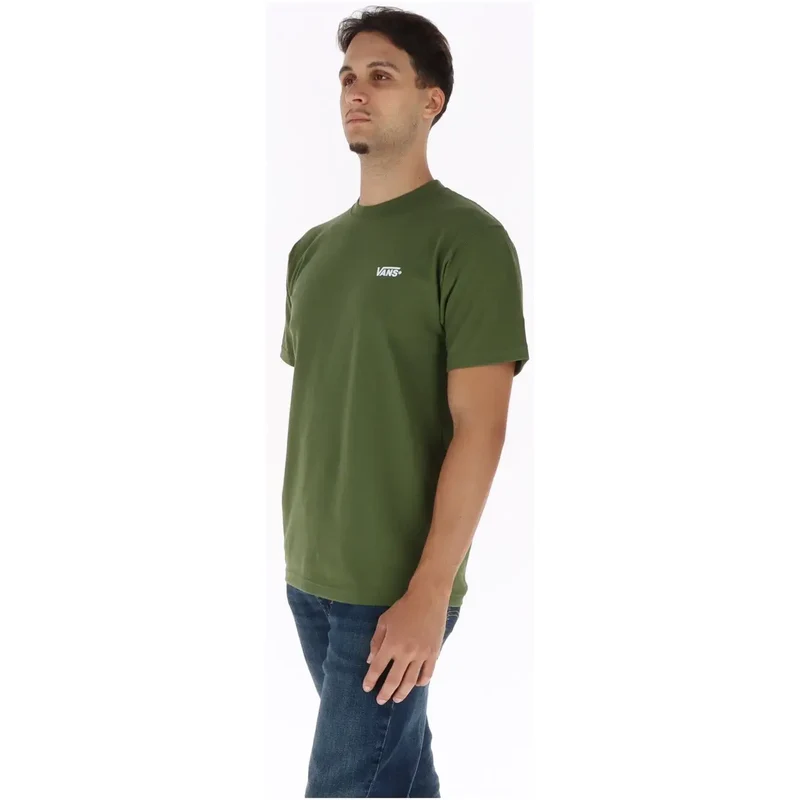 Vans Herren Baumwoll-T-Shirt Grün Rundhals