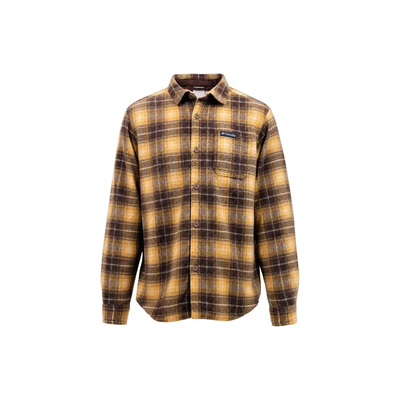 Columbia Herrenhemdjacke aus braunem Polyester