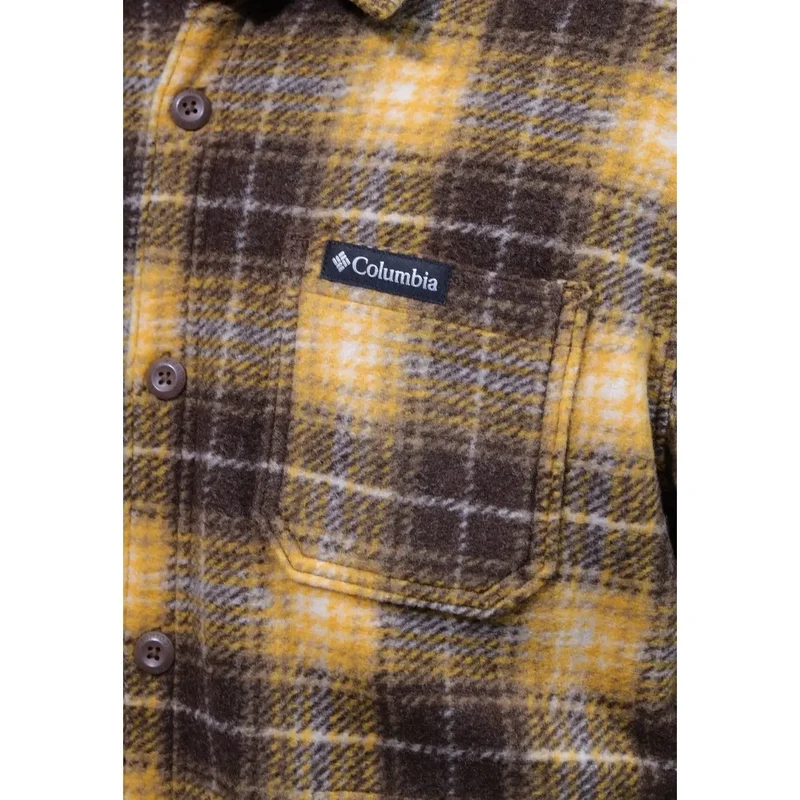 Columbia Herrenhemdjacke aus braunem Polyester