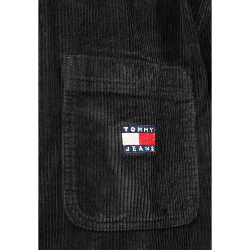 Tommy Hilfiger Schwarzes Herrenhemd aus Bio-Baumwolle