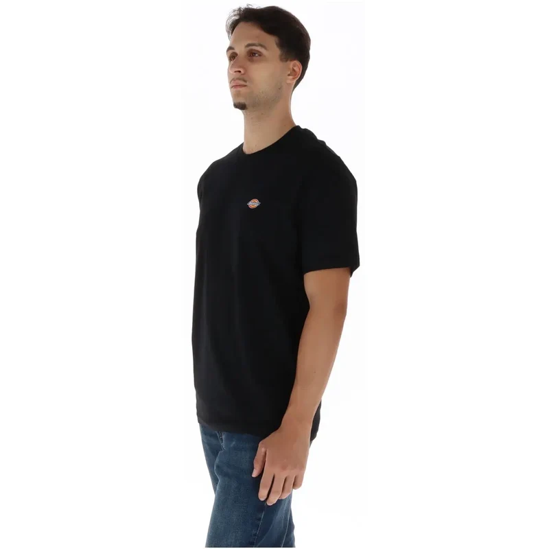 Dickies Schwarzes Herren-T-Shirt aus Baumwolle, Kurzarm
