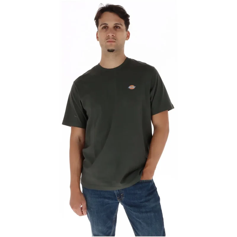 Dickies Schwarzes Herren-T-Shirt aus Baumwolle, Kurzarm