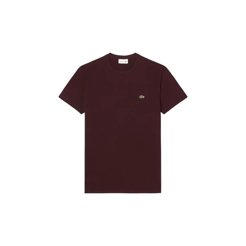 Lacoste Herren Bordeaux Baumwoll-T-Shirt