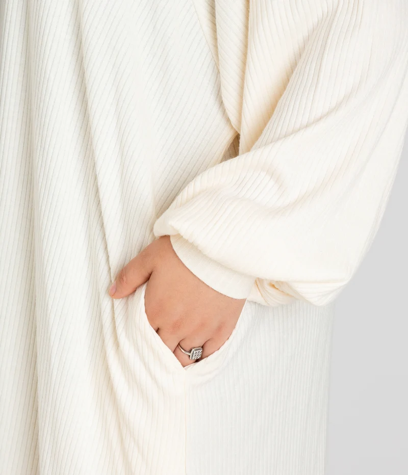 Polosy VISKOSE Cord – Blanc
