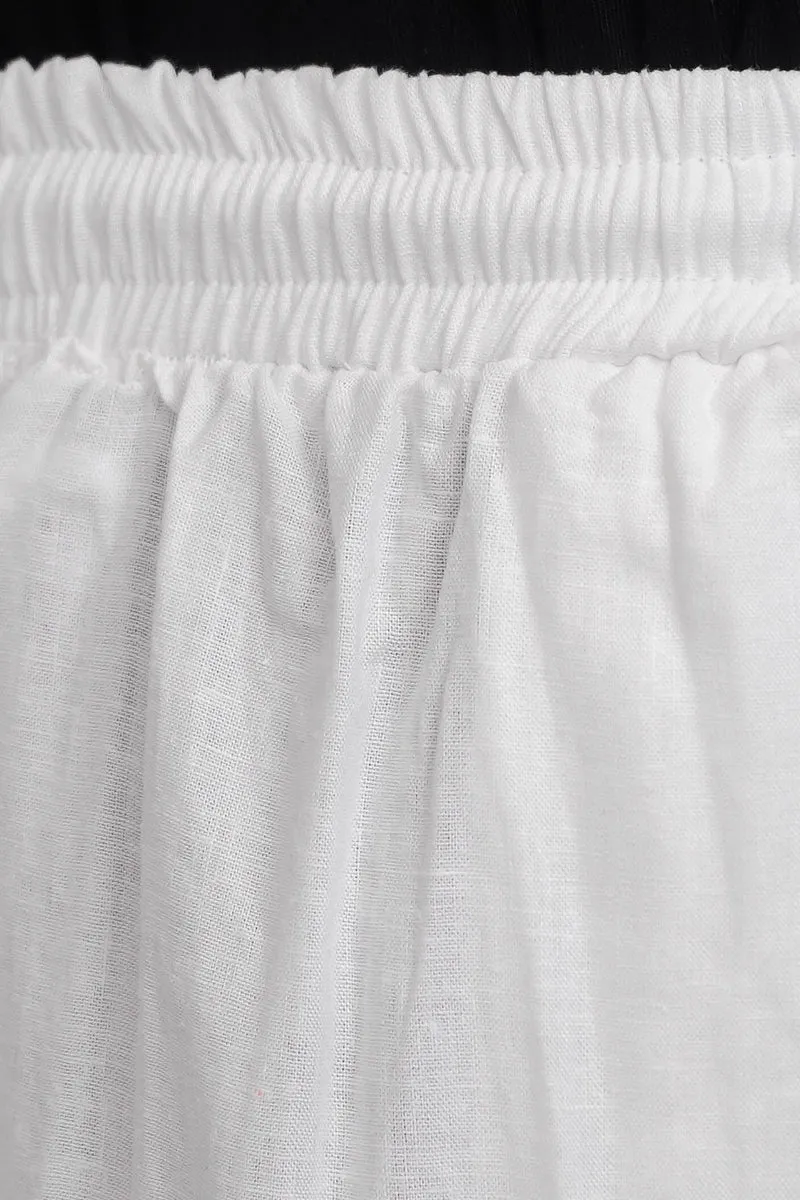 Hose aus Bio-Baumwolle – Cremeweiß