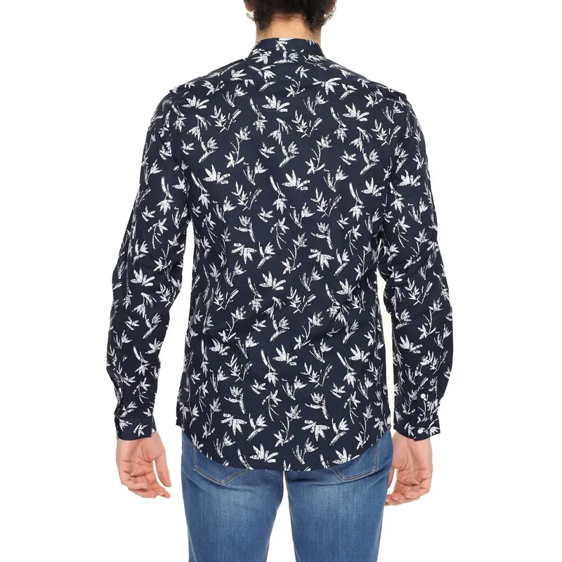 Antony Morato Herrenhemd aus blauer Baumwolle