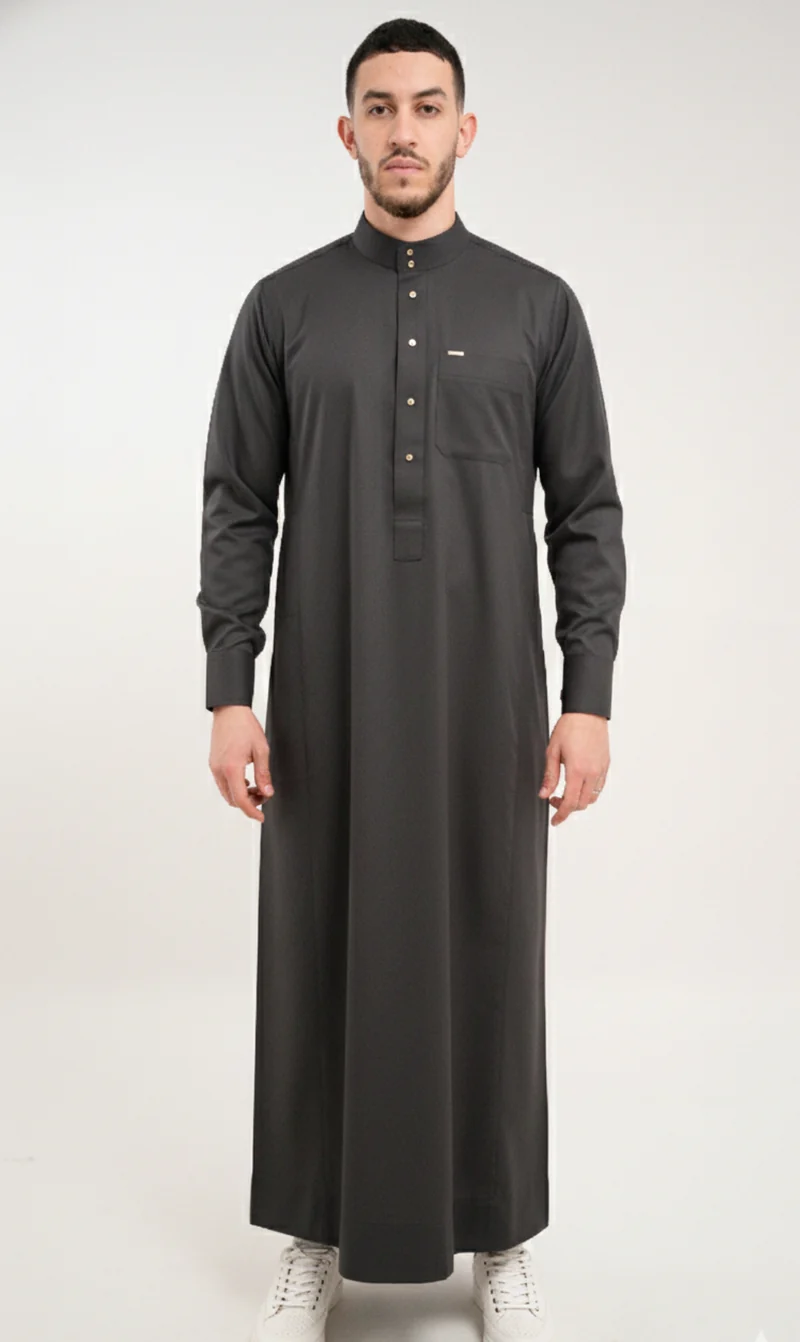 Chino Saudi Qamis - Anthrazit
