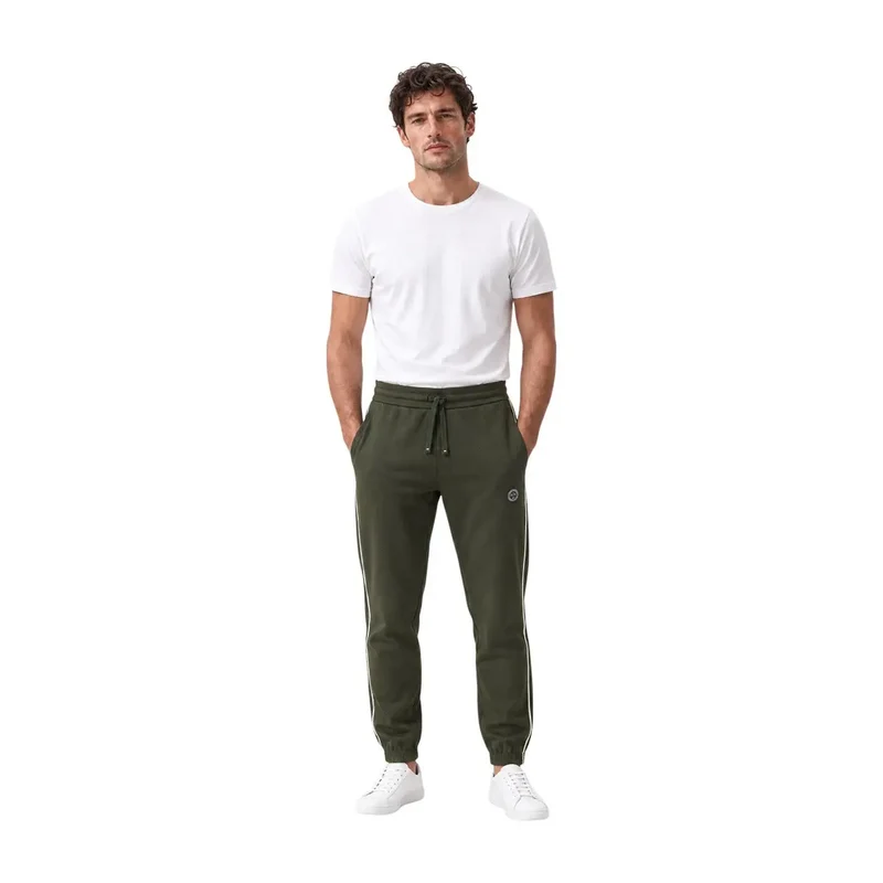 Armani Exchange Herren grüne Baumwollhose