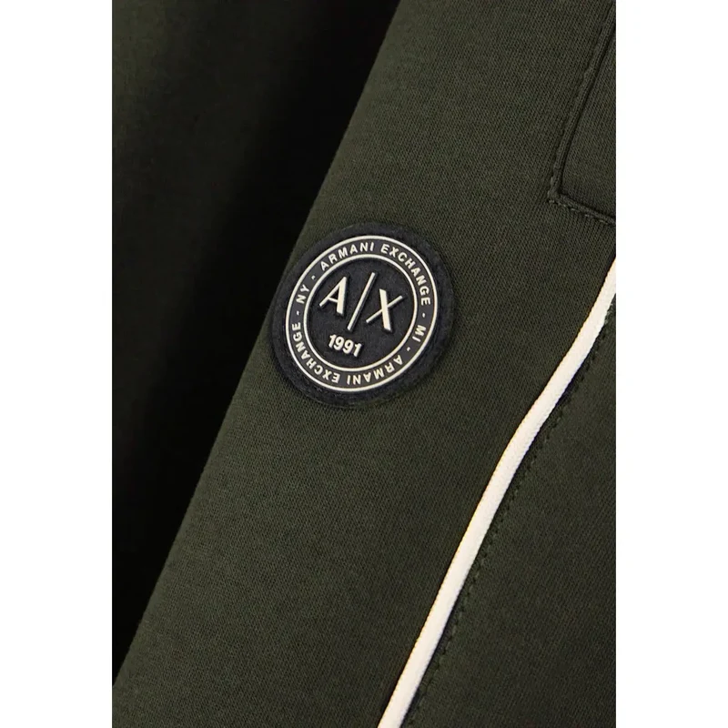 Armani Exchange Herren grüne Baumwollhose