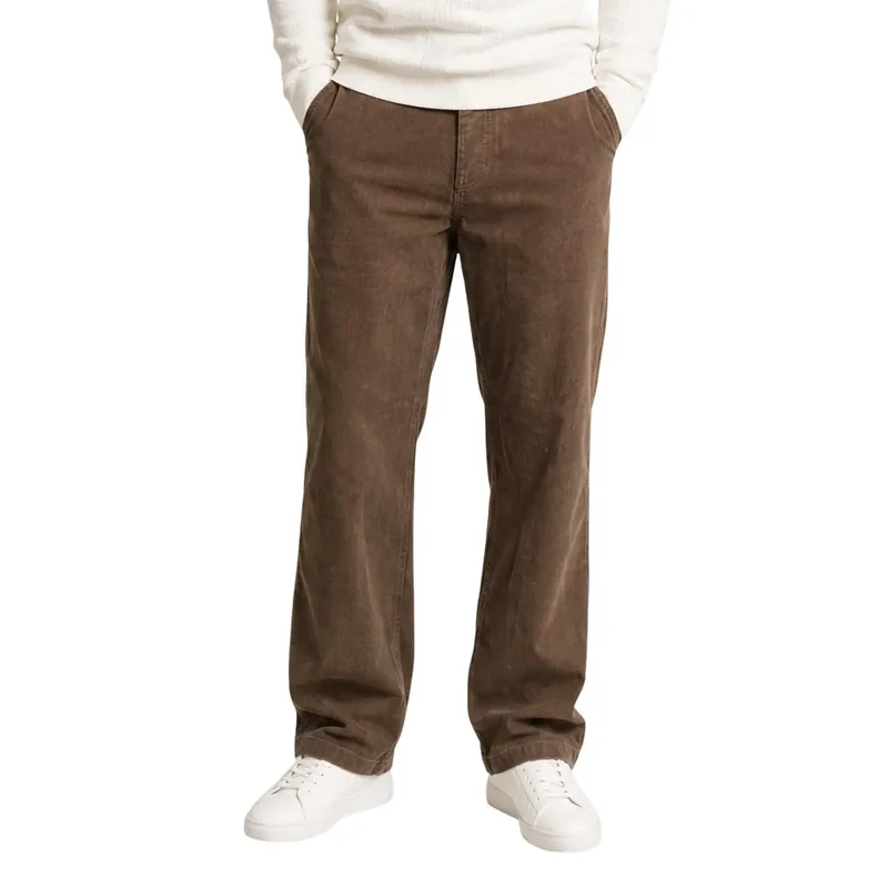 Only and Sons Herren Braune Gerade Cordhose