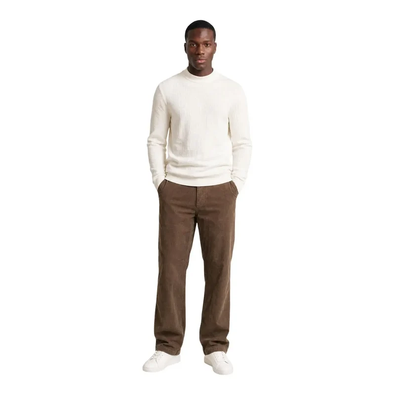 Only and Sons Herren Braune Gerade Cordhose