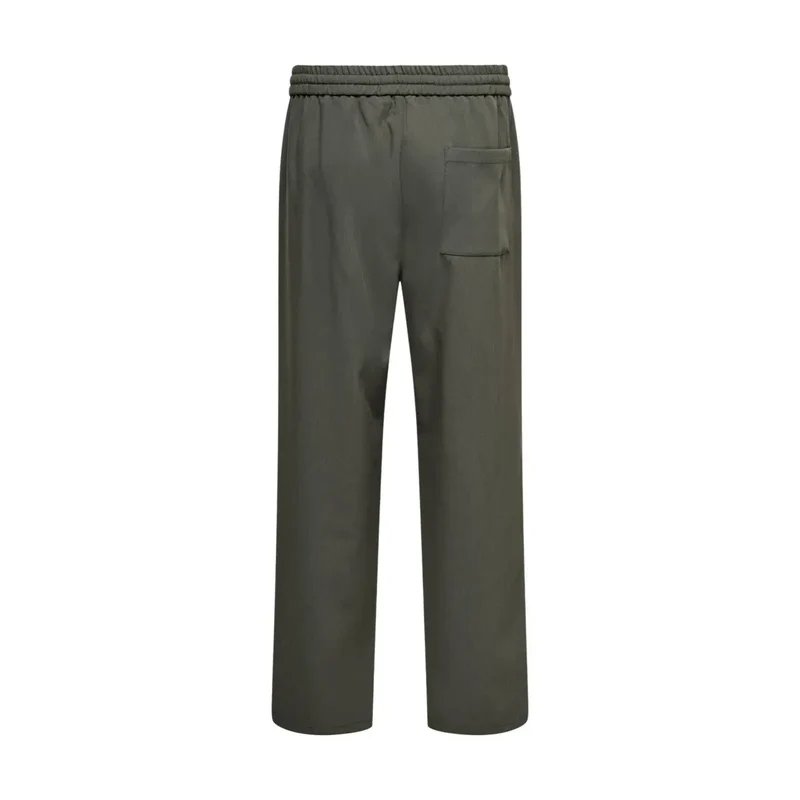 Only and Sons Herren grüne, locker sitzende Polyesterhose