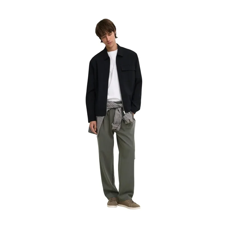 Only and Sons Herren grüne, locker sitzende Polyesterhose