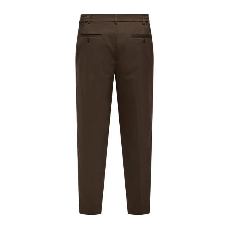 Only And Sons Herren-Schneidehose, braun, Polyester-Mischgewebe