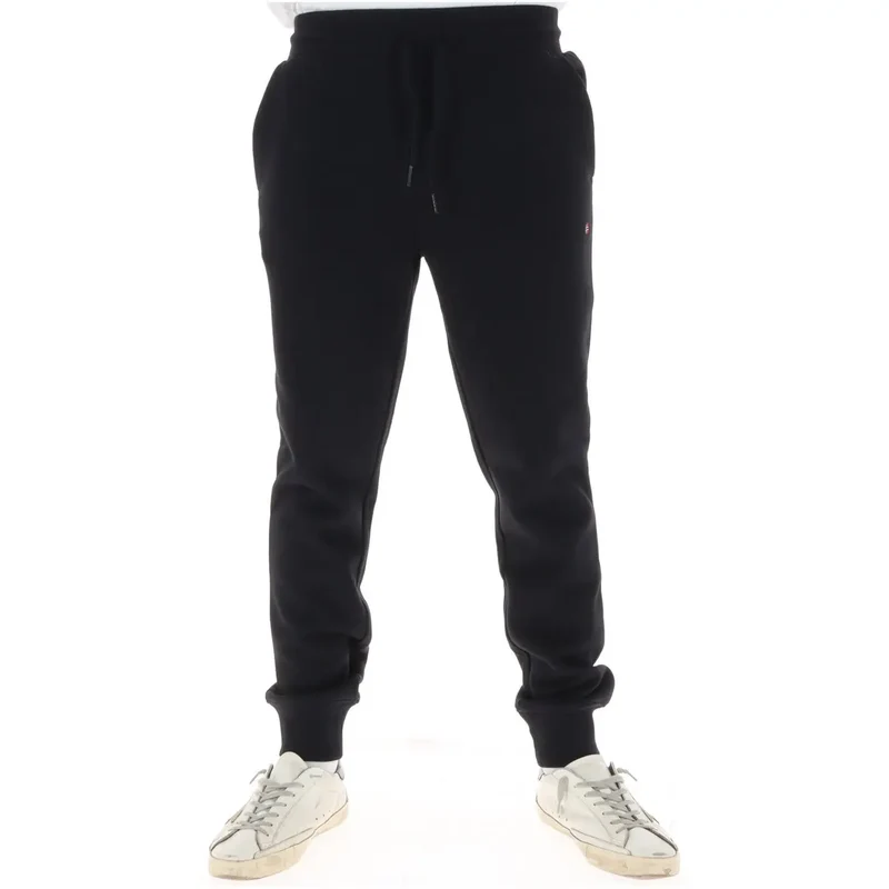 Napapijri Schwarze Herrenhose aus Baumwollfleece