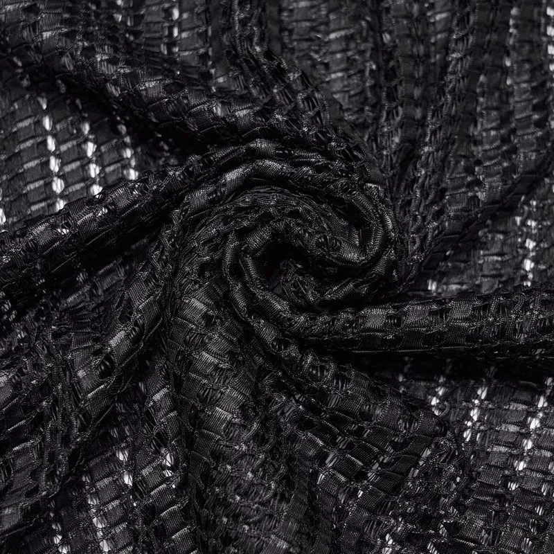Punk-Tanktop für Herren mit Ösen, Schnallen und Mesh-Einsätzen