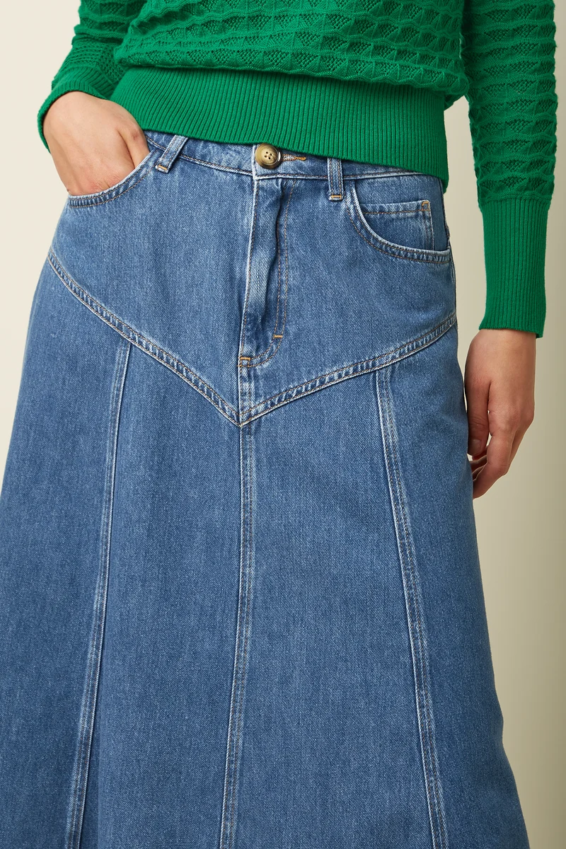 Dolly Skirt Stone Denim