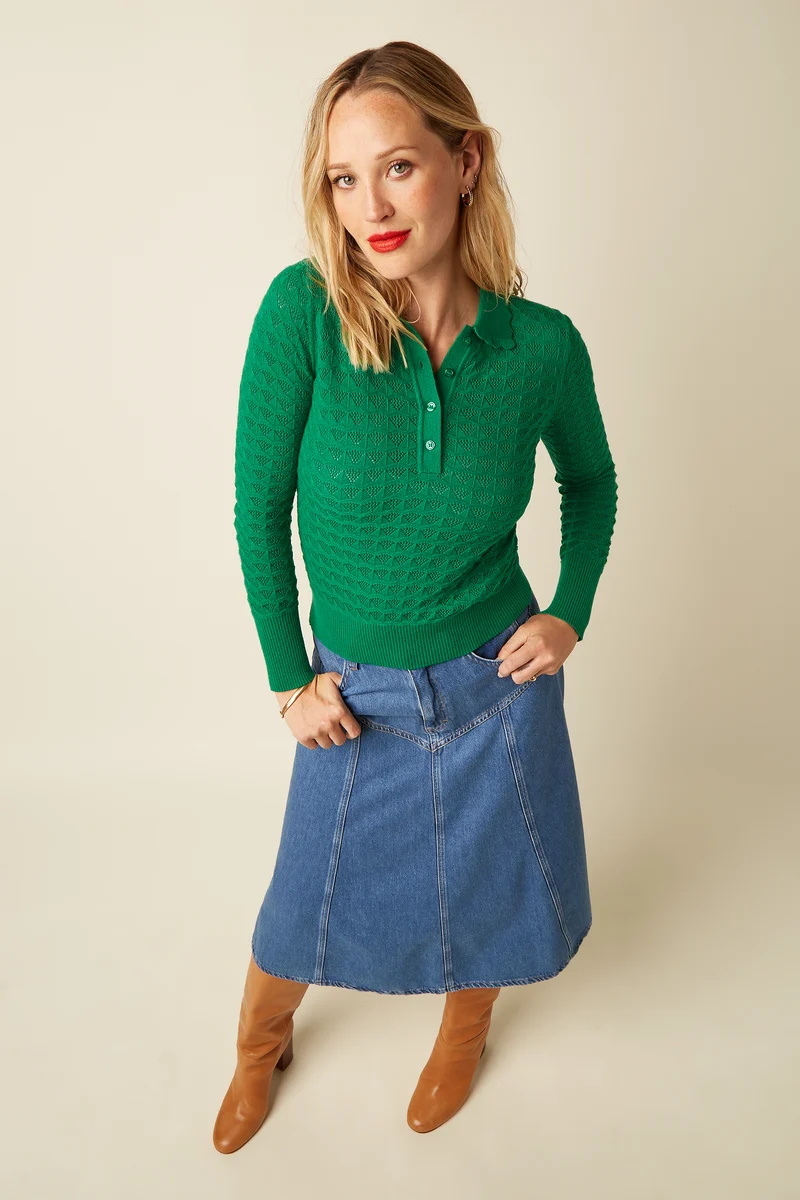 Dolly Skirt Stone Denim