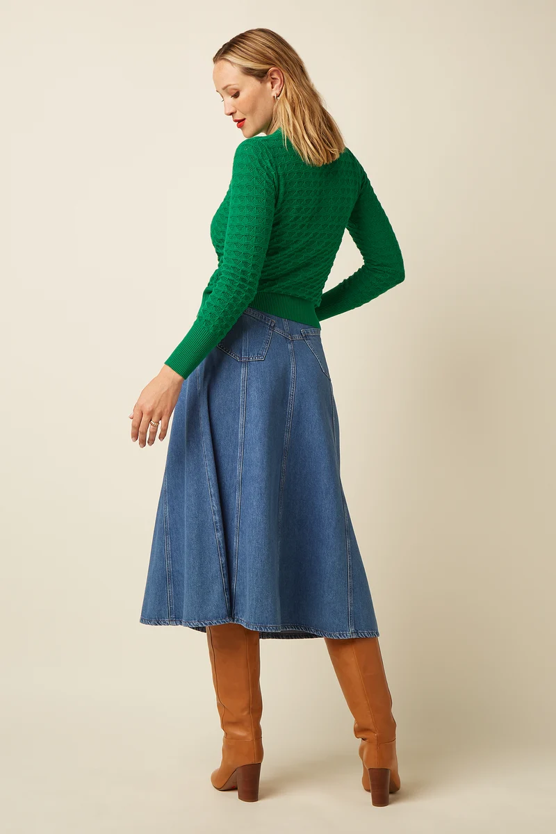 Dolly Skirt Stone Denim
