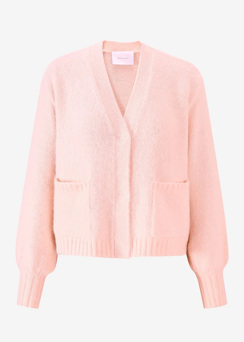Cardigan mit Druckknöpfen - rosa