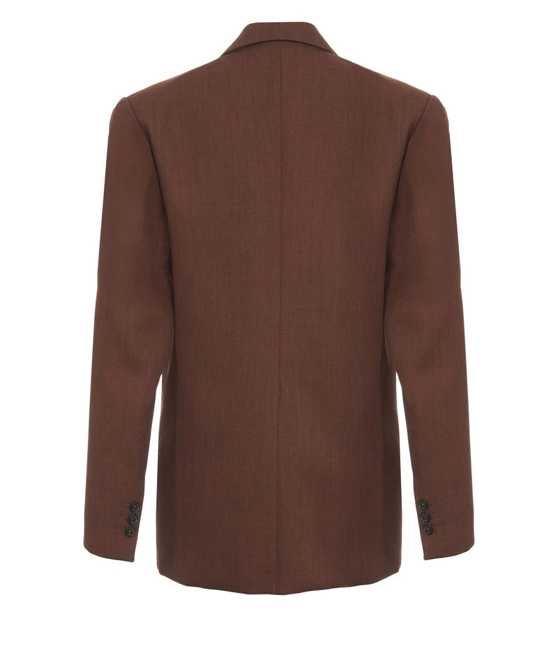 Blazer con revers a punta