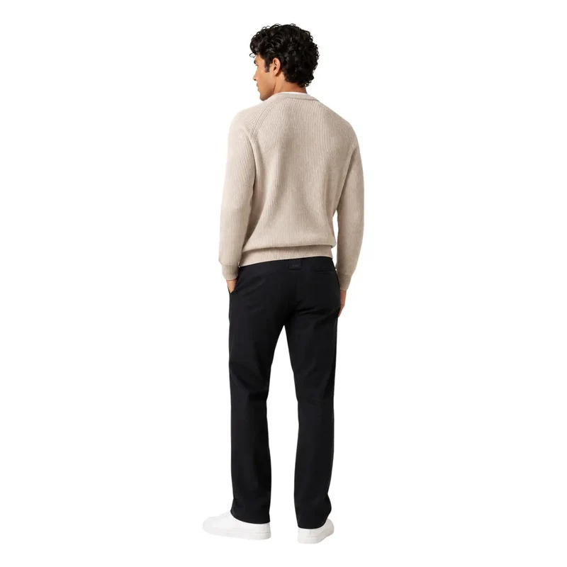 Guess Schwarze Baumwollhose für Herren mit normalem Bein