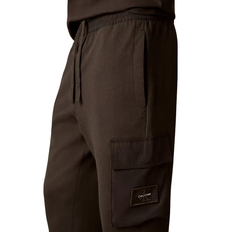 Calvin Klein Herrenhose aus grauem Baumwollmischgewebe