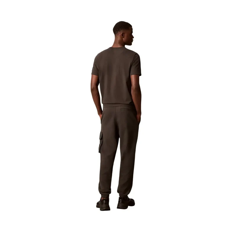 Calvin Klein Herrenhose aus grauem Baumwollmischgewebe