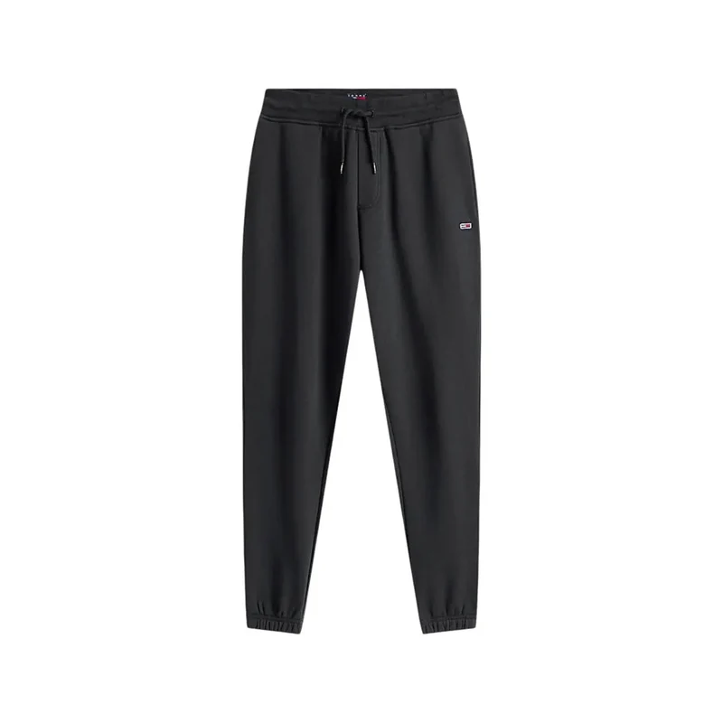 Tommy Hilfiger Herrenhose Schwarz Slim Fit Baumwollfleece