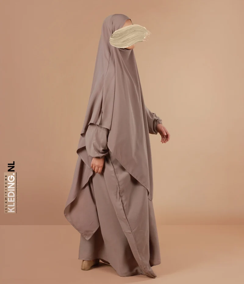 XL Dreieck Khimar - Taupe